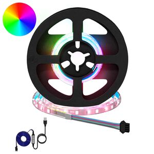 vidaXL LED Stripe 2 stk. Svart og gjennomsiktig Kobber og plast