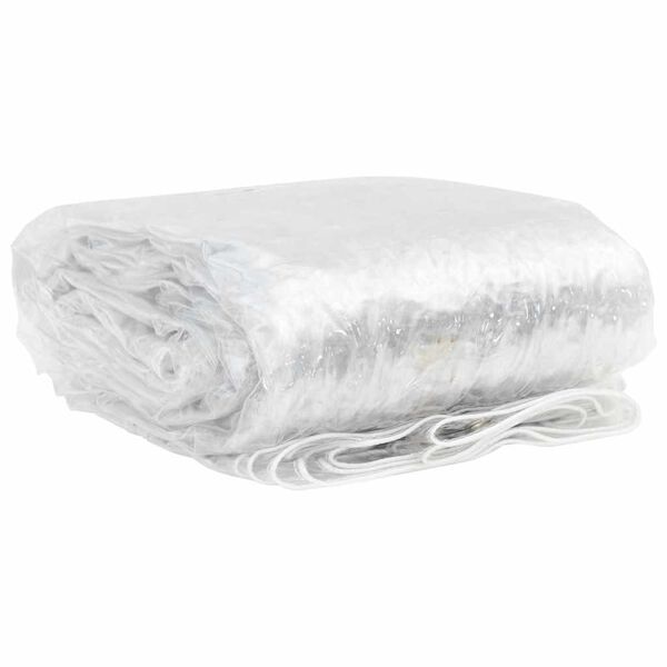 vidaXL Klar presenning med maljer 1x5 m PVC