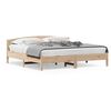 vidaXL Sengeramme med madrass 200x200 cm heltre furu