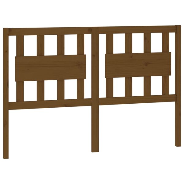 vidaXL Sengegavl honningbrun 145,5x4x100 cm heltre furu