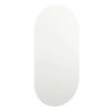 vidaXL Speil med LED-lys 80x40 cm glass oval