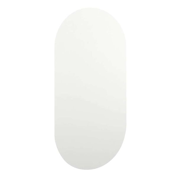vidaXL Speil med LED-lys 80x40 cm glass oval