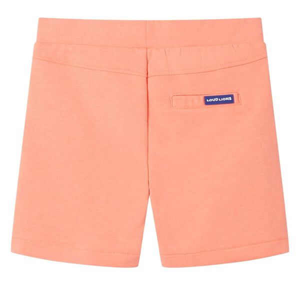 Barneshorts med snor neonoransje 128