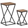 vidaXL Sidebord 2 stk gjenvunnet heltre teak