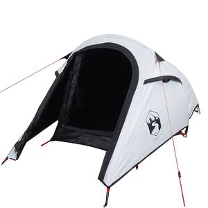 vidaXL Tunneltelt for camping 2 personer hvit blendingsstoff vanntett