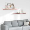 vidaXL Vegghylle med hylle 2 pcs R&oslash;d 115 x 9 x 3 cm Konstruert tre