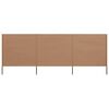 vidaXL Vindskjerm 3 paneler stoff 400x80 cm gr&aring;brun