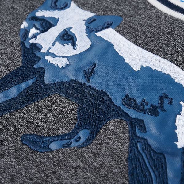 Barnegenser marineblå melert 104