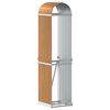 vidaXL Vedholder treutseende 40x45x170 cm galvanisert st&aring;l