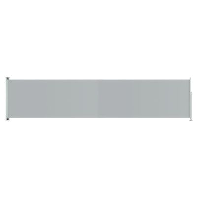 vidaXL Uttrekkbar sidemarkise 140x600 cm grå