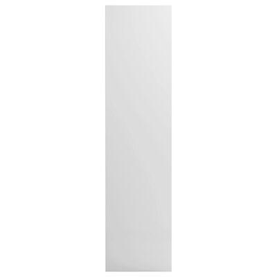 vidaXL Garderobe høyglans hvit 50x50x200 cm sponplate