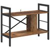 vidaXL Bokhylle 3 niv&aring;er 75 x 30 x 58,5 cm Konstruert tre Gamle tre