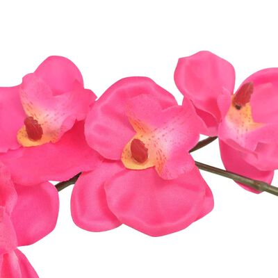 vidaXL Kunstig orkidè med potte 30 cm hvit