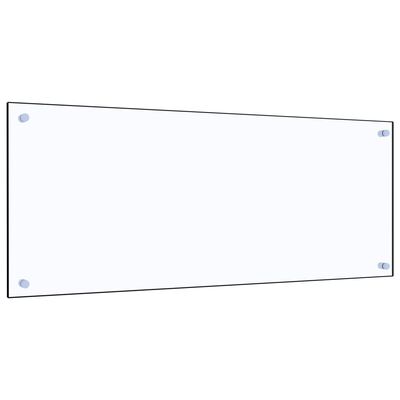 vidaXL Kjøkkenplate gjennomsiktig 100x40 cm herdet glass