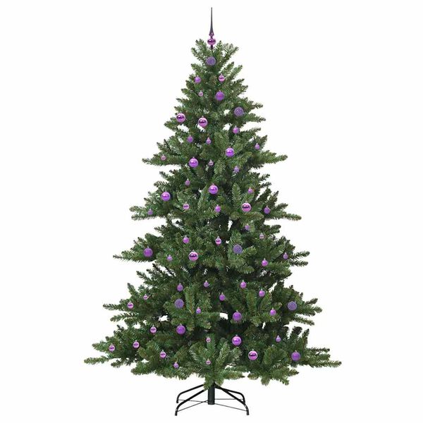 vidaXL Kunstig sammensatt juletre med 300 LED gr&oslash;nn 240 cm PVC