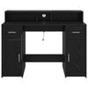 vidaXL Skrivebord med skuff Svart eik 120 x 55 x 91 cm Konstruert tre