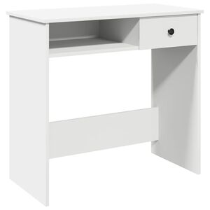 vidaXL Skrivebord hvit 80x40x75 cm sponplate