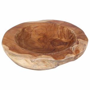 vidaXL Fruktbolle JEPARA &Oslash; 30 cm Massivt Teaktre Rund Teak brun