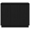 vidaXL LED sideboard Svart Eik 90 x 32 x 75 cm Konstruert tre