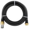 vidaXL Sugeslange med messingkoblinger svart 1,1" 4 m PVC