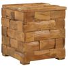 vidaXL Oppbevaringskrakk Brun 40 x 40 x 45 cm Massivt Teaktre