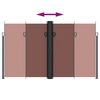 vidaXL Uttrekkbar sidemarkise 200x1000 cm brun