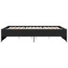 vidaXL Sengeramme svart 150x200 cm konstruert tre og metall
