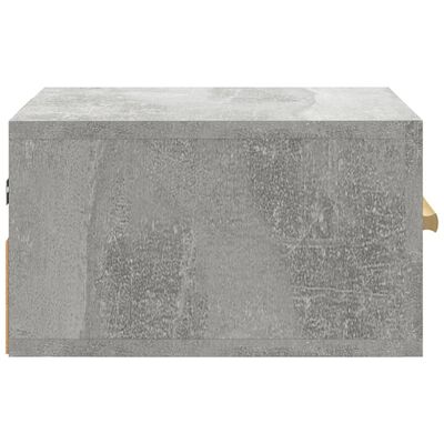 vidaXL Veggmontert nattbord betonggrå 35x35x20 cm