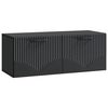 vidaXL Vegghengt TV skap Svart 78,5 x 31 x 30 cm Konstruert tre