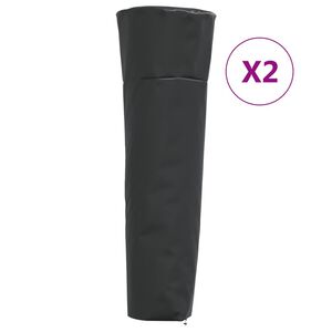 vidaXL Varmeovntrekk 2 stk pyramideformet 86x47x241cm 420D oxfordstoff