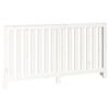 vidaXL Radiatordeksel hvit 153x19x84 cm heltre furu
