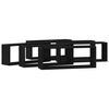 vidaXL Vegghyller 6 pcs Svart eik 60 x 15 x 23 cm Konstruert tre