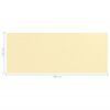vidaXL Balkongskjerm beige 120x300 cm HDPE
