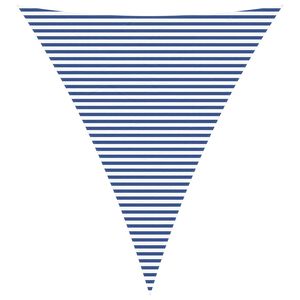 vidaXL Solskygge seil Bl&aring; og hvit 5 x 6 x 6 m 100% polyester Oxford