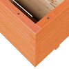 vidaXL Plantekasse voksbrun 90x60x49,5 cm heltre furu