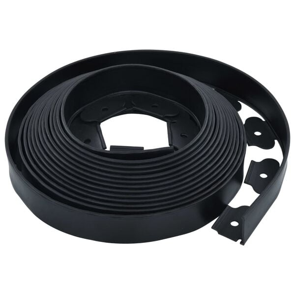 vidaXL Fleksibel plenkant med 30 plugger 10 m 5 cm