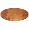 vidaXL Bordplate 110x50x3,8 cm oval heltre akasie