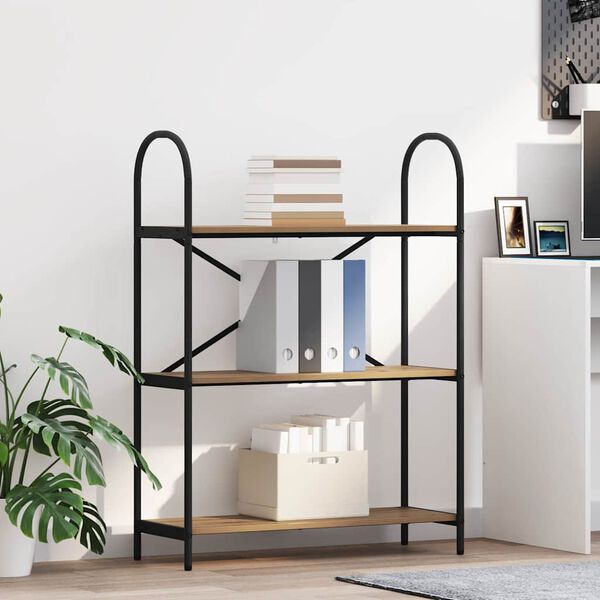 vidaXL Bokhylle Artisan Eik 80 x 30 x 109 cm Konstruert tre