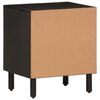 vidaXL Nattbord 2 stk svart 40x33x46 cm heltre mango