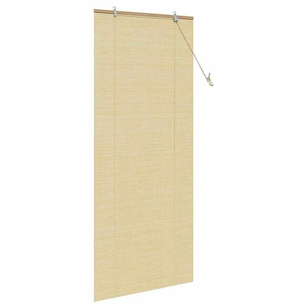 vidaXL Rullegardin med gardiner Natur 90 x 220 cm Bambus