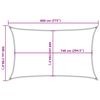 vidaXL Solseil sand 8x5 m 100% polyester oxford