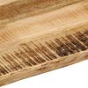 vidaXL Bordplate naturlig kant 110x80x2,5 cm grovt heltre mangotre