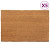 vidaXL D&oslash;rmatter 5 stk naturlig 40x60 cm tuftet kokosfiber