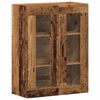 vidaXL Veggmontert skap gammelt tre 69,5x34x90 cm