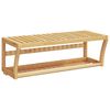 vidaXL H&aring;ndklehylle veggmontert 60x25x20 cm bambus