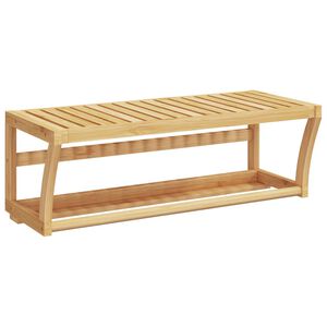 vidaXL H&aring;ndklehylle veggmontert 60x25x20 cm bambus