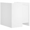 vidaXL Nattbord hvit 45x50x50 cm konstruert tre