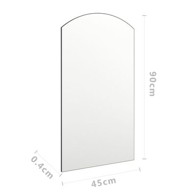 vidaXL Speil 90x45 cm glass