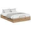 vidaXL Ottoman sengeramme Artisan Eik 135 x 190 cm Konstruert tre