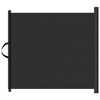 vidaXL Uttrekkbar kj&aelig;ledyrport svart 117,5x125 cm